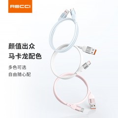 RECCI锐思RS22数据线Type-C转Lightning快充口支持PD协议27W充电传输二合一适用苹果系列笔记本 清澈蓝 Type-C转Type-C  6955482532225
