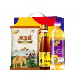 中粮“颂福到家”粮油大礼包C1-1000g+1120ml   米面粮油   （新疆、西藏、青海、贵州不发货）