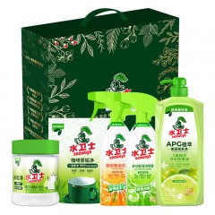 水卫士 厨房套装LP001  6973688407017 新疆西藏另加运费 （油污净，洗洁精，多功能清洁剂，水垢净，咖啡茶垢净）