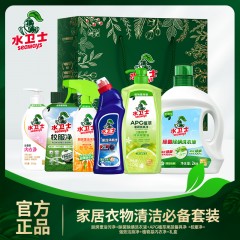 水卫士 刚需套装LP006 6973688407062 新疆西藏另加运费 （油污净，洁厕净，洗洁精，除菌除螨洗衣液，校服净，内衣液）