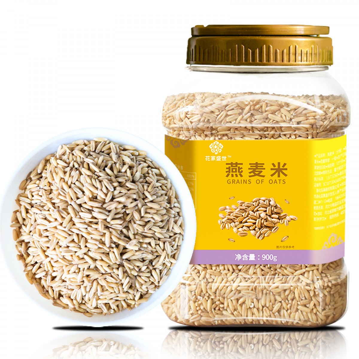 花家盛世 精选燕麦米900g    6978252343043