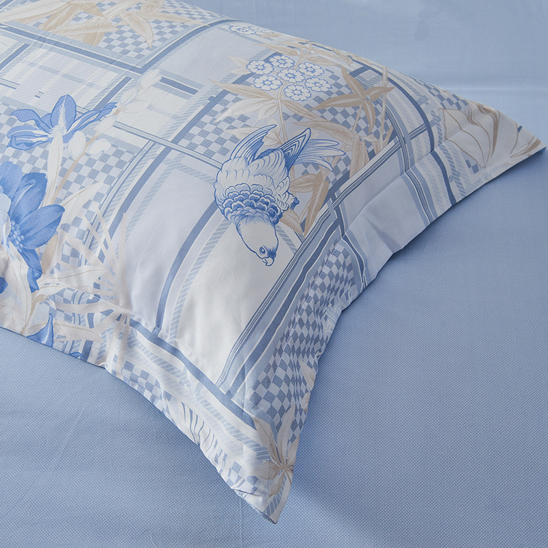 [J-热评100+] 富安娜纯棉家纺四件套床单被罩枕套清风望月 