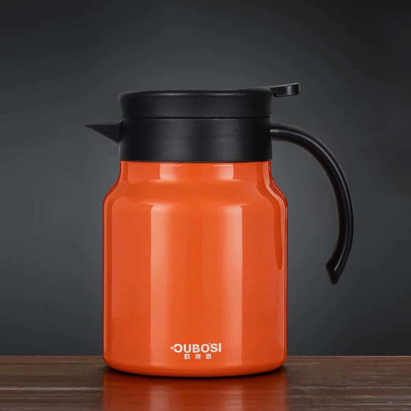 J-欧博思 茶水分离温显焖茶壶泡茶壶 316不锈钢保温壶 内胆带滤网 箱规：30只/箱 黑色