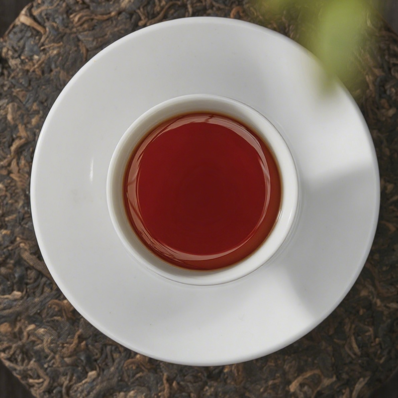 J-水优优普洱茶熟茶357g 礼盒+手提袋 茶饼送礼首选佳品精美手提茶叶礼盒装 企业福利 