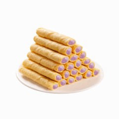 宏利达香芋夹心蛋卷芋泥脆卷香浓口感20包/500g 6935760057294 特殊地区加运费