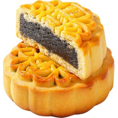 烜和园 无蔗糖柴火黑豆沙月饼手工传统老式广式糕点15个【575g】6970834122996 特殊地区加运费
