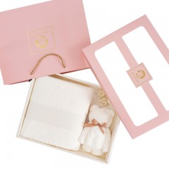 卜任舒礼盒毛巾浴巾两件套LK-8009颜色随机 6957263143088