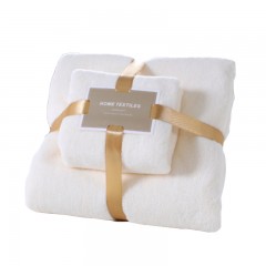 卜任舒珊瑚绒母子套巾LK-8013颜色随机6957263146133