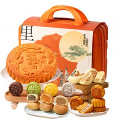 雅觅 秋水长天·千里明月 月饼礼盒1400g