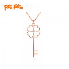 FolliFollie  轻奢时尚潮流钥匙项链  (3N20T022RC)  5205340700510 偏远加运费