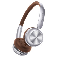 品存(picun) 复古头戴式无线蓝牙耳机  R2银棕色  6970604903653 偏远加运费