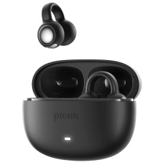 品存(picun)防漏音个性化音效耳夹式降噪防丢耳机 W5曜石黑/白/青色/绿/粉/紫  6970604903806 偏远加运费