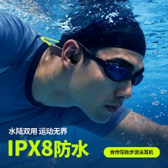 兰士顿 水陆双用骨传导运动耳机  AirSwim NEO （BE23）黑色/灰绿 偏远另加运费