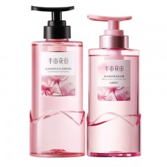 半亩花田 自在轻盈洗发水（晨露玫瑰）500g+水光焕亮香氛沐浴露（心动记号）400g    6923427919738    偏远另加运费
