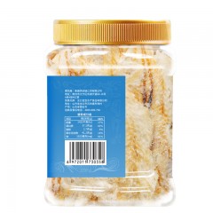 万达烤鱼片鳕鱼片500g*1罐