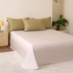 保罗大卫PAUI DAVID60s贡缎长绒棉抗菌四件套（咖）被套：200*230cm       床单：245*245cm75734071005