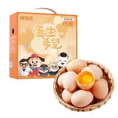 鲜物颂  蛋生希望富硒鲜鸡蛋精装15枚  6979090860013