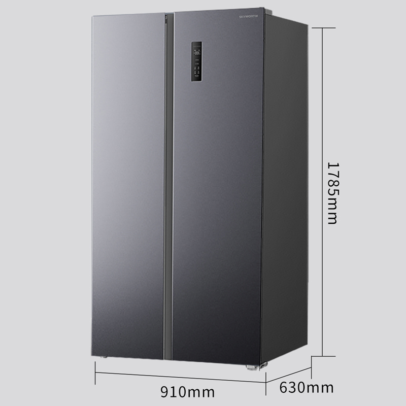 J-创维/Skyworth  552升 对开门冰箱 风冷无霜 保鲜节能 智能触控屏幕 ACS空气净味除菌 BCD-552WKPS星耀灰 有电梯送货上楼 BCD-552WKPS