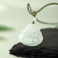 周六福流水禅音翡翠项链ZLFY042636