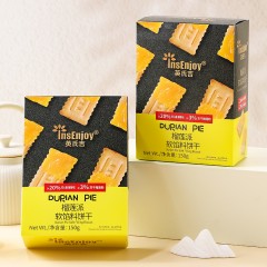 英氏吉InsEnjoy 榴莲派软馅料饼干150克*2盒 5061075300186  偏远另加运费