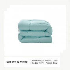 七西森睡豆豆被-S24春秋 150*200cm水波绿  6978516260215 偏远另加运费