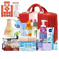 鸿运满箱,绿色溪谷、金号、妮维雅洗护14件套装-HYMX251028004