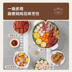 艾贝丽多功能电煮锅 4L ABL-DZG416 6972149930002 偏远另加运费