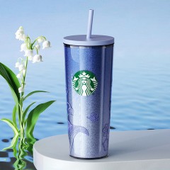 星巴克铃兰款双层吸管杯11181725  6970534205551 偏远另加运费