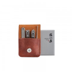 张小泉神纹系列修甲四件套-琥珀棕 H60374050 6957389125302 偏远另加运费