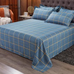 Cmierf Kuect （中国CKIR）简约芦荟棉富士山下亲肤磨毛四件套（被罩200*230cm）CKIR-JF1107  蓝色  （新疆，西藏，宁夏，青海，内蒙古，甘肃，黑龙江，吉林，辽宁不发货）