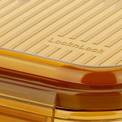乐扣/家用品玻璃保鲜盒四件套琥珀色LCB229FU  6970534205308  偏远另加运费