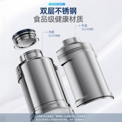 摩飞电器（Morphyrichards）电热水壶便携式烧水壶旅行热水壶烧水杯真空保温壶  MR6061 1L 蓝/白/绿/粉