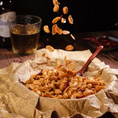 还口以麻辣花生80g/包*10包  6945107301015