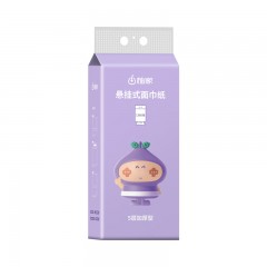 柚家 悬挂式面巾纸 6提/箱 绿色 533773