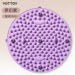 YOTTOY超慢跑指压板圆形磁石指压板-55cm+袜子 粉/蓝/紫