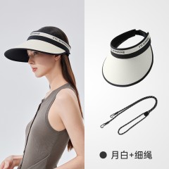 VVC东方小香·花漾防晒空顶帽 VGM5S777月白/细带 6977679645945