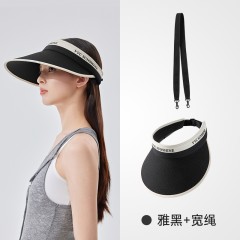 VVC东方小香·花漾防晒空顶帽 VGM5S777雅黑/宽带 6977679643774