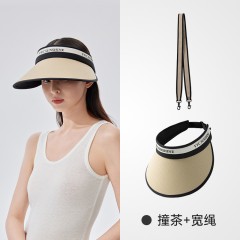 VVC东方小香·花漾防晒空顶帽 VGM5S777撞茶/宽带 6977679643750