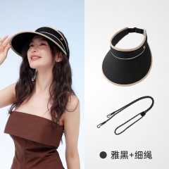 VVC东方小香·真我防晒空顶帽 VGM5S778雅黑/细带 6977679645969