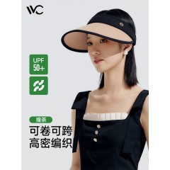 VVC沁风系列小香风防晒帽VGM4S241 雅黑/月白/撞白/撞茶/恋茶 6976269225710