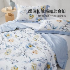 水星家纺 40S100%纯棉轻舞飞扬抗菌夏被150cm×200cm  6931619839023