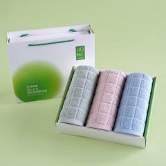 UOMI 良品生活 纯棉毛巾 3条装 颜色随机  6972045563137