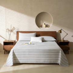 無印良品精梳棉老粗布三件套MJ-XL26-02床单230*245cm6978032332892