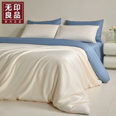无印良品轻雅柔冰丝床品四件套MJ-TC1651  6980047902519 偏远另算运费