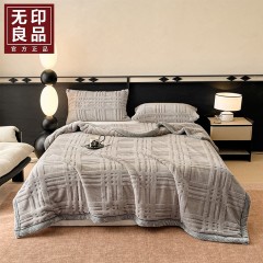 无印良品 尚格立暖绒盖毯 MJ-FD2766  6980047902830 偏远另算运费
