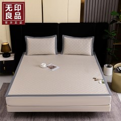 无印良品 香槟金冰丝提花三件套 MJ-FD2786  6980047902939 偏远另算运费