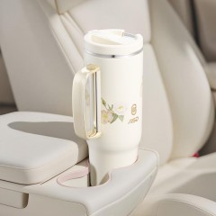 爱仕达繁花轻语纯钛大容量吸管保温杯RWS86B17Q-W（860ml） 6921880746045 偏远另加运费
