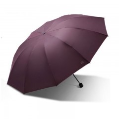 天堂三折晴雨伞64CM*10K黛蓝色/曜石黑/暗夜紫/暗玫红38081EWHM（碰击布黑胶）6912003380819