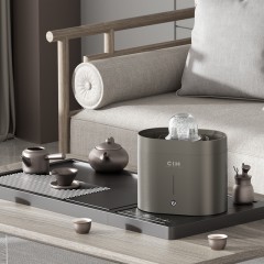 CIH智能洗杯器新款全自动一键清洗吧台茶桌洗茶壶茶杯神器功夫茶紫砂闻香杯清洗神器 豪华礼盒版-金咖色 CJ-1  6972180906011