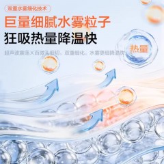 艾美特AIRMATE手持风扇H2O-F1A橙/H2O-F1B蓝